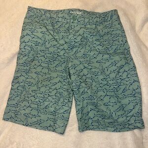 Cat & Jack Aqua Shark Patterned Shorts